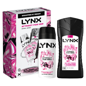 Lynx Attract for Her Duo Gift Set Women's Fragrance Spray & Shower Gel