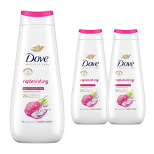 Load image into Gallery viewer, Dove Advanced Care Body Wash Replenishing 24Hr Renewing Micromoisture 400ml, 3Pk