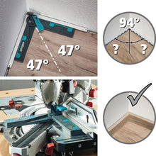 Load image into Gallery viewer, Wolfcraft Angular Bevel Gauge for Mitre Saws for Measuring &amp; Transferring Angles