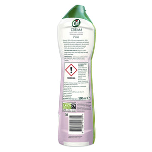 6pk Cif 100% Natural Cleaning Particles Pink Tuberose Creams, 500ml