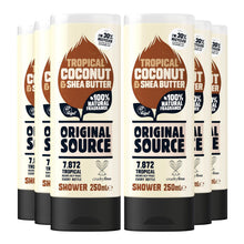 Load image into Gallery viewer, Original Source Vegan Shower Gel with 100% Natural Fragrance 250 or 335ml, 6Pk