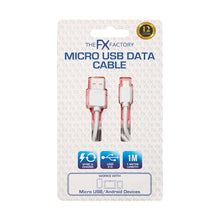 Load image into Gallery viewer, FX Powabud USB Data Cable For Micro USB Devices - White