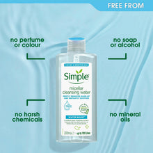 Load image into Gallery viewer, Simple Micellar Cleansing Water Hydrating Makeup Remover, 200ml or 400ml