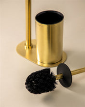 Load image into Gallery viewer, COSMIC Architect Sp Base Toilet Roll Holder with Gold Brush, Free Standing