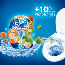 Load image into Gallery viewer, Bloo Toilet Rim Blocks Fragrance Switch Juicy Peach &amp; Sweet Apple Premium, 50g