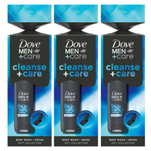 Load image into Gallery viewer, Dove Men+Care Cleanse+Care Gift Set with Clean Comfort Bodywash &amp; Socks