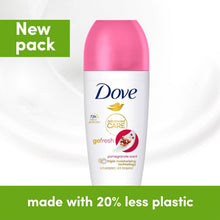 Load image into Gallery viewer, Dove Roll On Deo Go Fresh Pomegranate 72H Lasting Women's Anti-Perspirant, 50ml