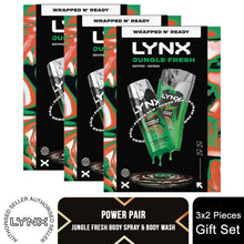 Load image into Gallery viewer, Lynx Jungle Fresh Gift Set Bodywash &amp; Body Spray Duo Energising Grooming Kit