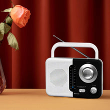 Load image into Gallery viewer, Soundz SZ412 AM/FM Bluetooth Radio with USB Port And SD Card Slot, Black/White