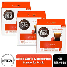 Load image into Gallery viewer, Nescafe Dolce Gusto Coffee Pods Caps Box of 16 Cafe Lungo