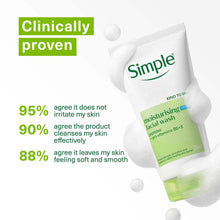 Load image into Gallery viewer, Simple Face Wash &amp; Light Moisturiser 125ml 3-Pack Bundle