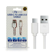 Load image into Gallery viewer, FX Factory USB-C Charging &amp; Data Cable 1m White Fast Sync, 4 Pack