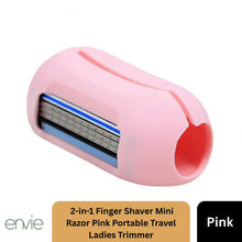 Load image into Gallery viewer, Envie 2-in-1 Travel Finger Razor Mini Shaver &amp; Portable Toothbrush Cover