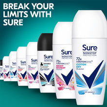 Load image into Gallery viewer, 6x Sure Women Motion Sense AP Deodorant Roll-on 72H Nonstop, Cotton Dry, 50ml