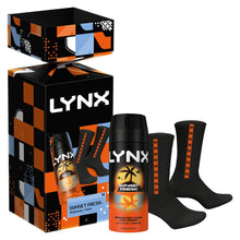 Load image into Gallery viewer, Lynx Sunset Spray + Socks Cracker Gift Set 1 piece, Choose your pack 1,2,3 or 4