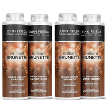 Load image into Gallery viewer, John Frieda Brilliant Brunette Colour Protection Shampoo &amp; Conditioner 500ml