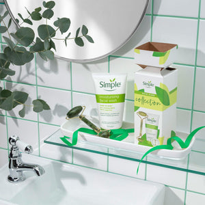 Simple Skin Kind Collection Facial Wash Gift Set for Her with Facial Jade Roller