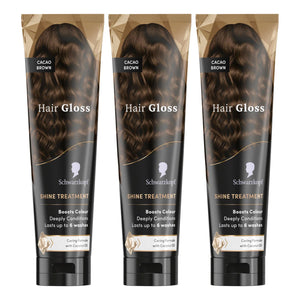 Schwarzkopf Hair Gloss Shine Light Brown, Beige Blonde & Cacao Brown, 150ml