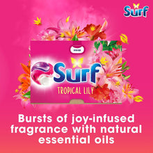 Load image into Gallery viewer, Surf 3 in 1 Laundry Washing Detergent Capsules Tropical Lily, 26 Washes, Pack of 3