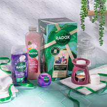 Load image into Gallery viewer, Radox Soak &amp; Sleep ShowerGel, BathSoak &amp; BathBomb Gift Set for Her w/ Wax Burner