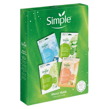 Load image into Gallery viewer, Simple Sheet Mask Collection - Hydrating &amp; Nourishing Facial Masks Gift Set