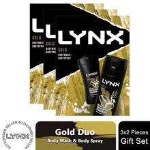 Load image into Gallery viewer, Lynx Gold Body Wash 225ml &amp; Body Spray 150ml 2Pcs Gift Set for Him