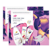 Load image into Gallery viewer, Dove Time for You Favourite Selection 3pcs Gift Set for Her with Beauty Bag