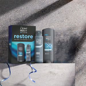Dove Men+Care Restore Duo Gift Set Clean Comfort Bodywash & Classic Deodorant