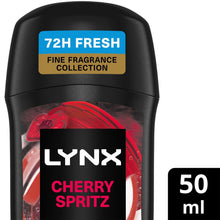 Load image into Gallery viewer, Lynx Fine Fragrance Cherry Spritz Bundle Body Wash, Spray &amp; Stick for Men