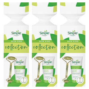 Simple Skin Kind Collection Facial Wash Gift Set for Her with Facial Jade Roller