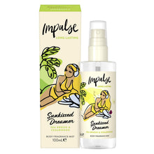 Load image into Gallery viewer, Impulse Body Mist Sunkissed Dreamer with Sea Breeze &amp; Cedarwood Scent 100ml, 6pk