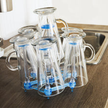 Load image into Gallery viewer, Haven Retractable Cup Drying Rack Adjustable Glass &amp; Mug Drainer Non-Slip Base