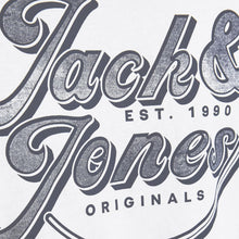 Load image into Gallery viewer, Jack &amp; Jones Jorbrians Mens Crew Neck T-shirt White Cotton Casual Top XS