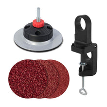 Load image into Gallery viewer, wolfcraft Stationary Sanding Set for Power Drills to Use Drill as Sander, 14 Pcs