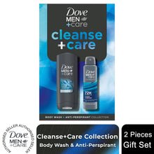 Load image into Gallery viewer, Dove Men+Care Gift Set Cleanse+Care Duo Bodywash &amp; Advanced Antiperspirant