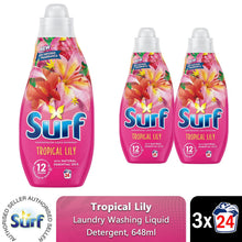 Load image into Gallery viewer, Surf Laundry Washing Liquid Detergent Tropical Lily 1.94 Litre 72 Washes