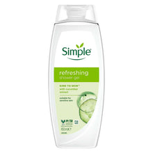 Load image into Gallery viewer, Simple Kind to Skin Refreshing Shower Gel 450ml, 6 Pack