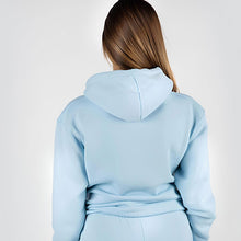 Load image into Gallery viewer, Wellworth Womens Baby Blue Loungewear Hoodie Size L Casual Pullover Sweatshirt