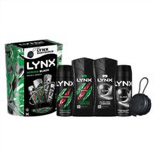 Load image into Gallery viewer, Lynx Africa &amp; Black Bumper Gift Set, Daily Freshness Kit with Spray &amp; Bodywash