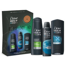 Load image into Gallery viewer, Dove Men+Care Restore Bath &amp; Body Collection Gift Set for Him w/ Charging Pad