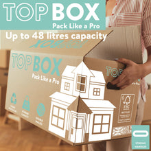 Load image into Gallery viewer, 15x Topbox Large 48 Litre Double Walled Moving and Storage Boxes