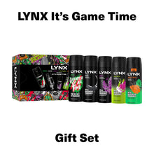 Load image into Gallery viewer, Lynx IT'S GAME TIME 48H Protection Body Spray Collection 5 Pcs Gift Set for Him