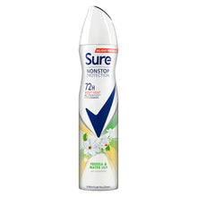 Load image into Gallery viewer, Sure Women Antiperspirant 72H Nonstop Protection Freesia&amp;Water Lily Deo,6x250ml