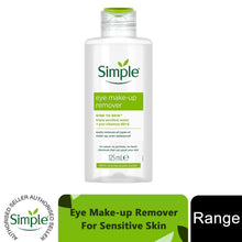 Load image into Gallery viewer, Simple Kind to Skin Eye Make-up Remover for Sensitive Skin 125ml, 3,6 or 12 Pack