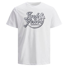 Load image into Gallery viewer, Jack &amp; Jones Jorbrians Tshirt Crew Neck Fst - White - Size S