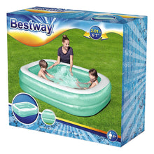 Load image into Gallery viewer, Bestway Inflatable Family Rectangular Pool with Repair Patch, 6'7"x20”or8'7"x20”