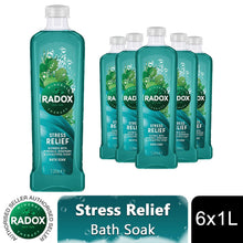 Load image into Gallery viewer, Radox Mineral Therapy Bath Soak Stress Relief, Rosemary &amp; Eucalyptus Scent 6x1L