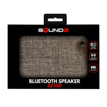 Load image into Gallery viewer, Soundz Fabric Bluetooth V4.1 Active Portable Speaker SZ250 &amp; SZ300[SZ300 - Brown]