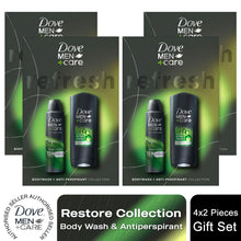 Load image into Gallery viewer, Dove Men+Care Refresh Bodywash &amp; Antiperspirant Duo Collection Gift Set for Him