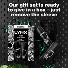 Load image into Gallery viewer, Lynx Black THE WINGMEN Body Spray &amp; Body Wash Duo Gift Set for Him